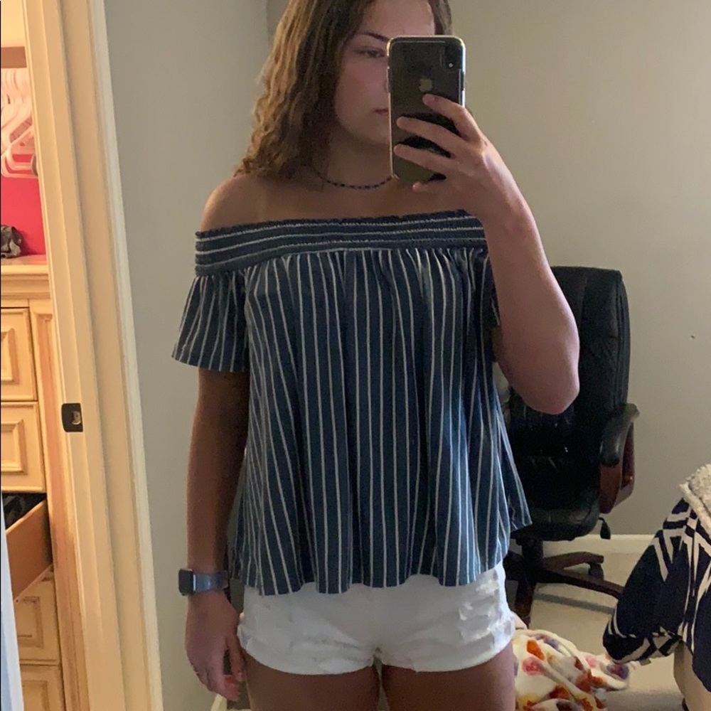 I am selling an off the shoulder top for only $15!